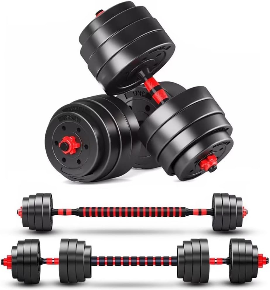 BCBIG Adjustable-Dumbbells-Sets, 20/30/40/60/80lbs Free Weights-Dumbbells Set of 2 Convertible To Barbell A Pair of Lightweight for Home Gym,Women and Men Equipment